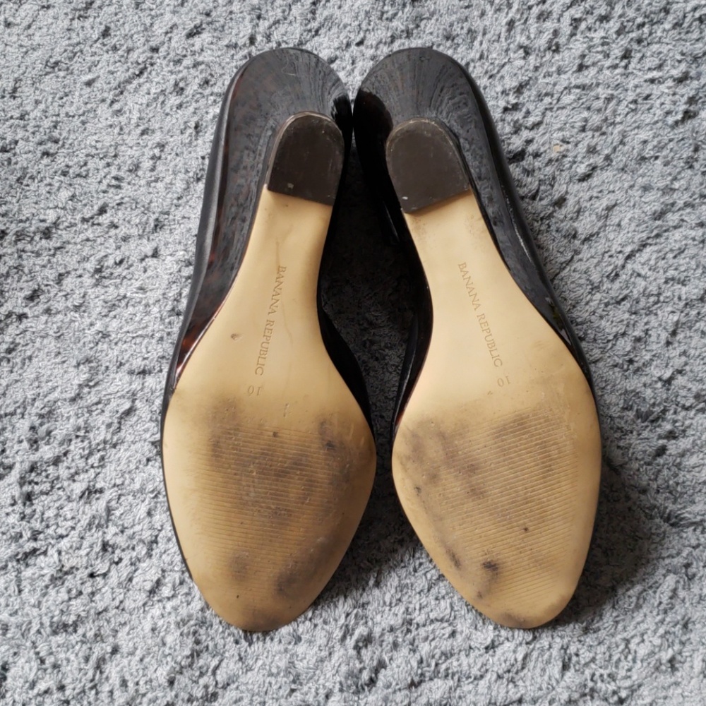 Banana Republic Leather Peep Toe Wedges - Picture 3 of 4